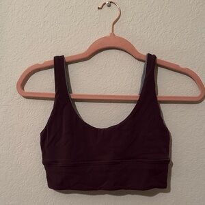 Lululemon Women's Purple and gray reversible Sports Bra size 6